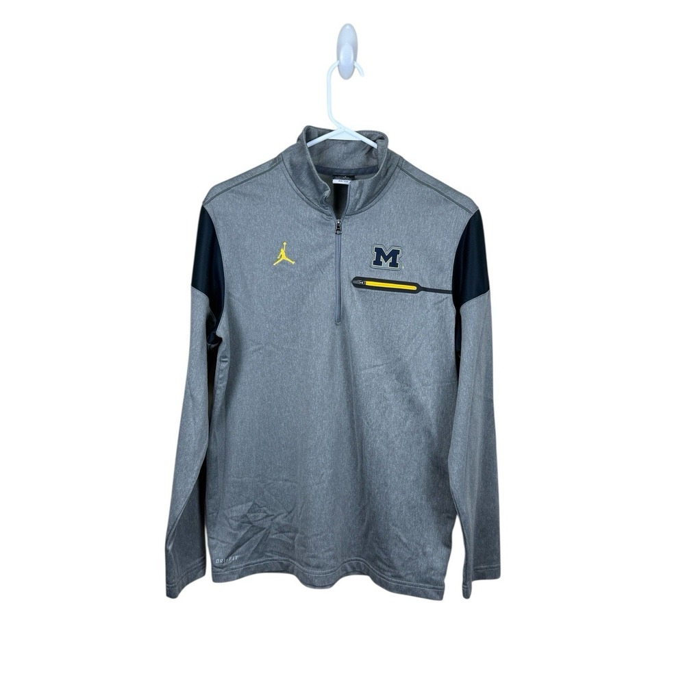 Jordan Michigan Wolverines‎ Staff Stretch Dri-Fit 1/4 Zip EUC